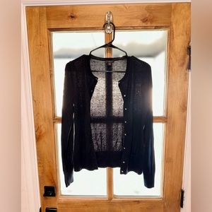 Small long sleeve black cardigan